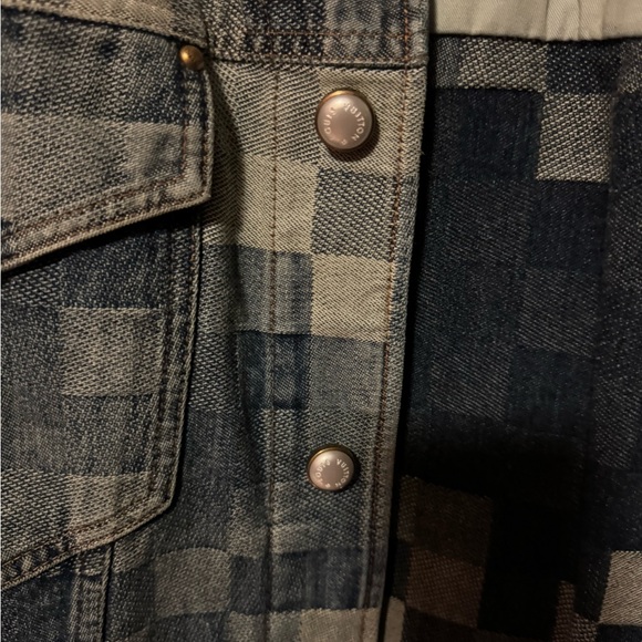Louis Vuitton Denim Damier Print Jacket By Pharrell NWT - Picture 3 of 12